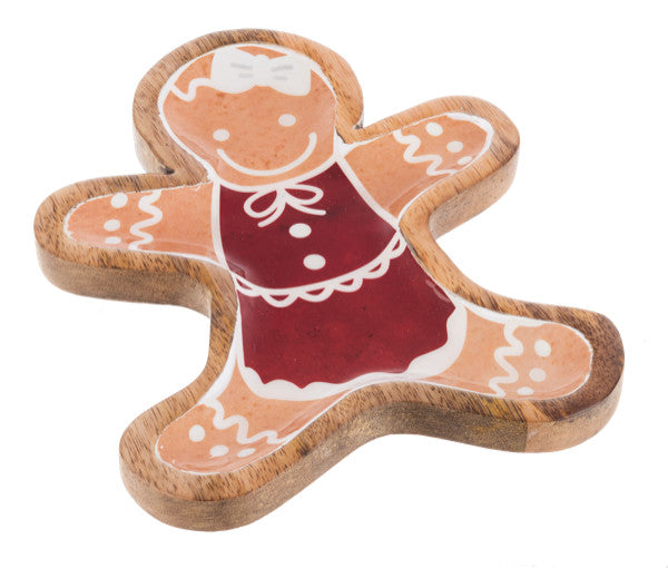 Gingerbread People Tidbit Tray - - Tampa Home & Garden Store