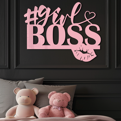 Girl Boss Metal Wall Art – Feminine Power & Modern Decor - KAFGP119 - Tampa Home & Garden Store