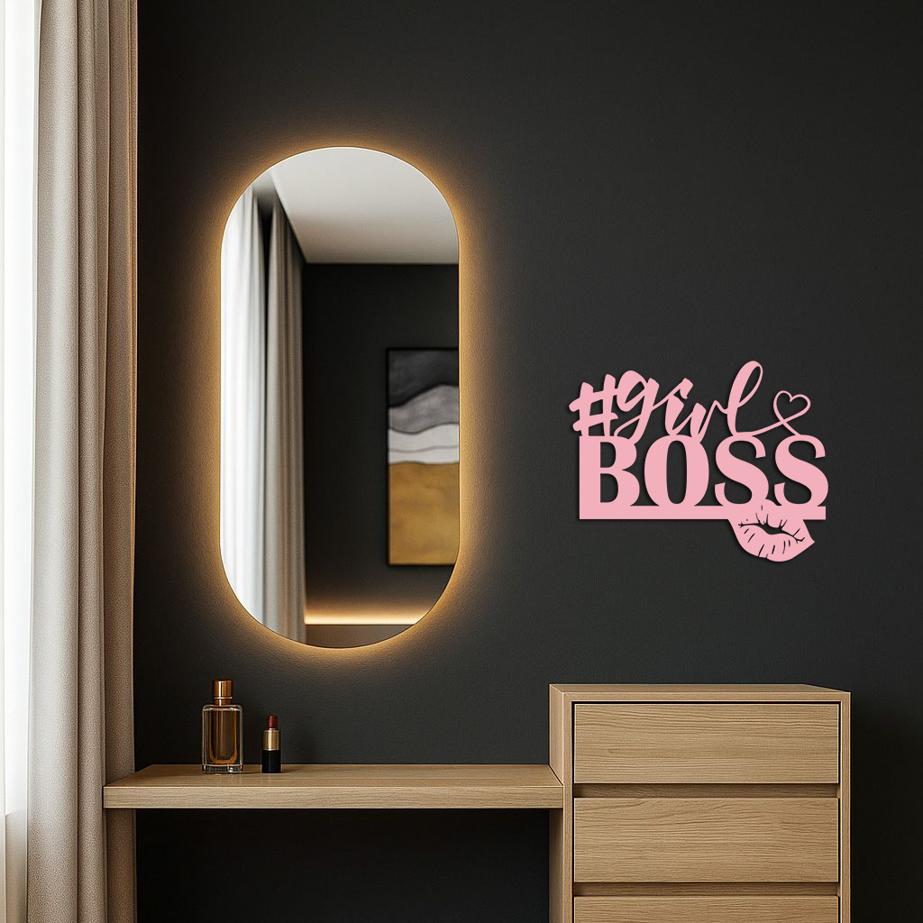 Girl Boss Metal Wall Art – Feminine Power & Modern Decor - KAFGP119 - Tampa Home & Garden Store