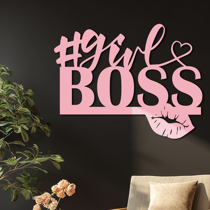Girl Boss Metal Wall Art – Feminine Power & Modern Decor - KAFGP119 - Tampa Home & Garden Store