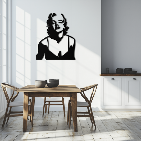 Glamorous Marilyn Monroe Metal Wall Art – Iconic Pop Art Steel Decor - KAF153 - Tampa Home & Garden Store