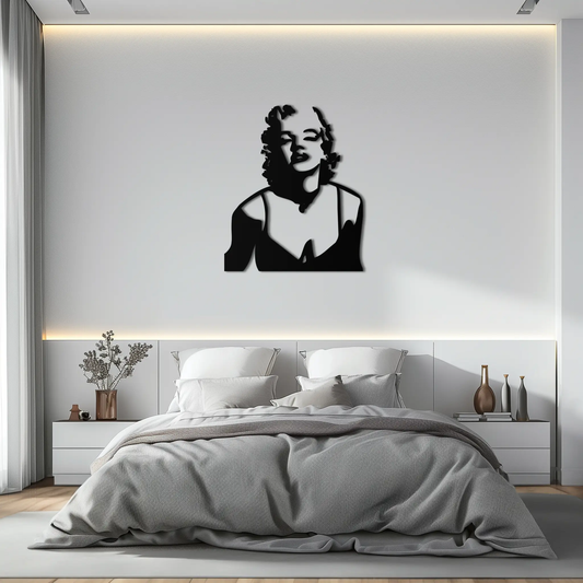 Glamorous Marilyn Monroe Metal Wall Art – Iconic Pop Art Steel Decor - KAF153 - Tampa Home & Garden Store