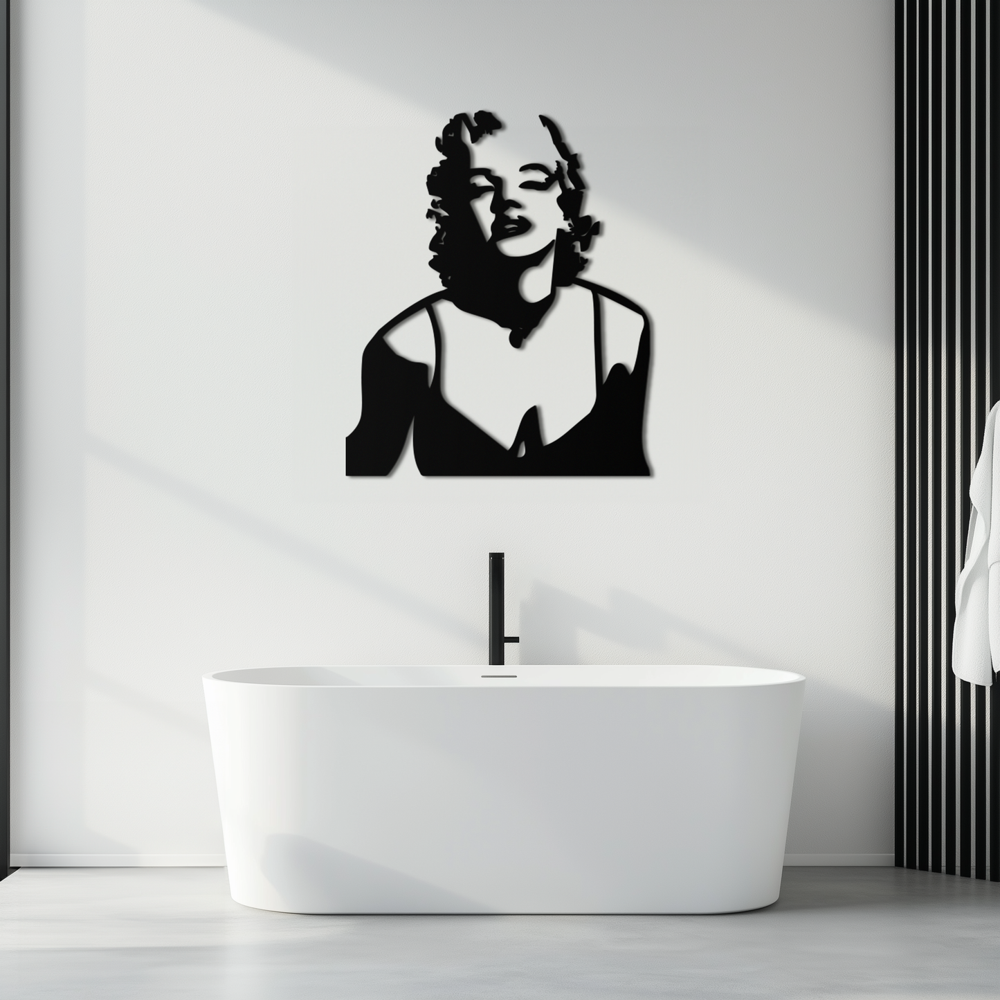 Glamorous Marilyn Monroe Metal Wall Art – Iconic Pop Art Steel Decor - KAF153 - Tampa Home & Garden Store