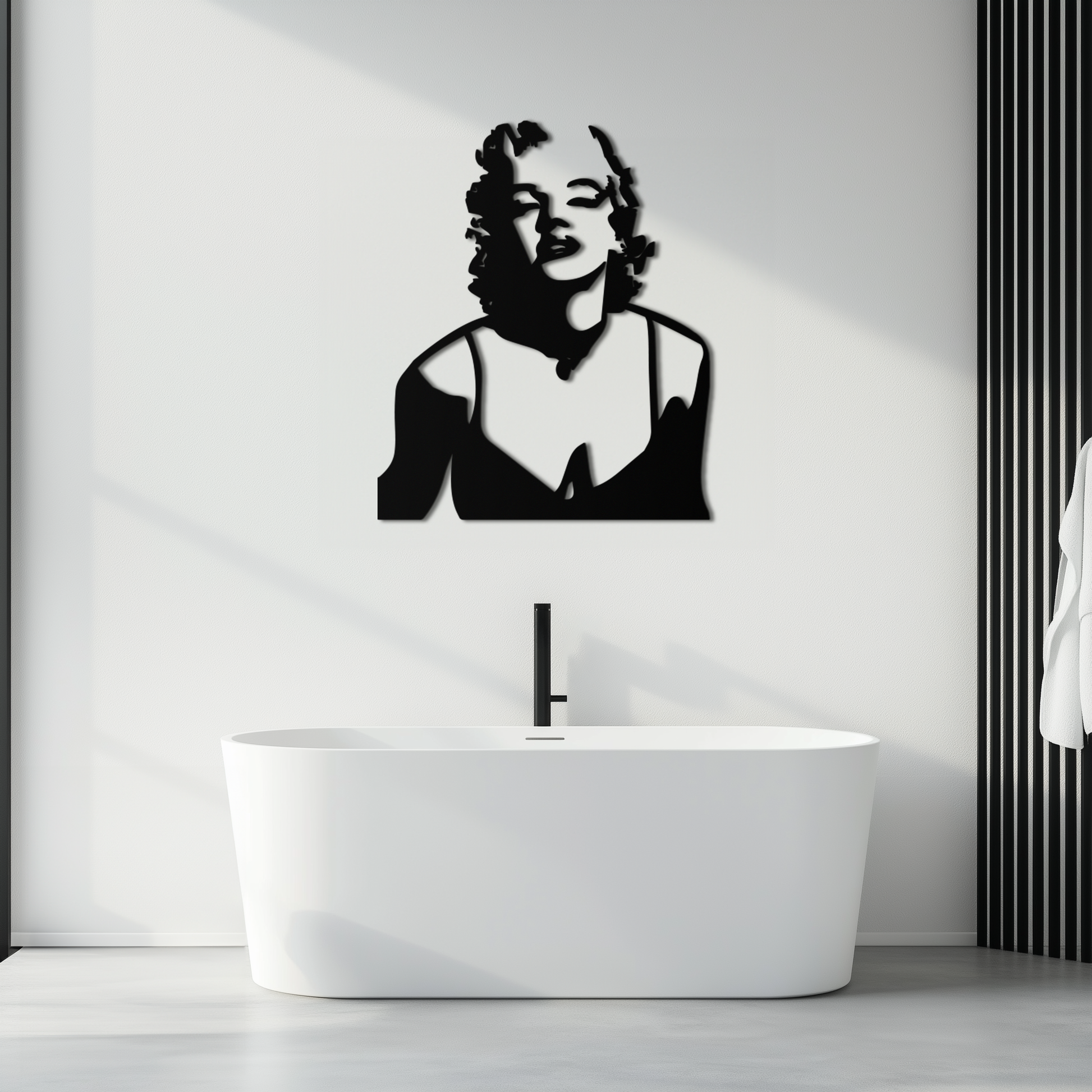 Glamorous Marilyn Monroe Metal Wall Art – Iconic Pop Art Steel Decor - KAF153 - Tampa Home & Garden Store