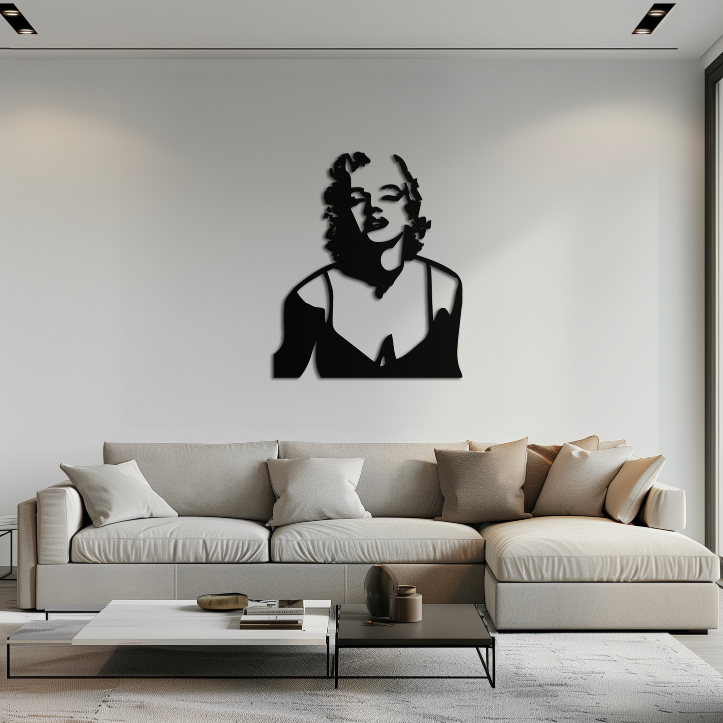 Glamorous Marilyn Monroe Metal Wall Art – Iconic Pop Art Steel Decor - KAF153 - Tampa Home & Garden Store