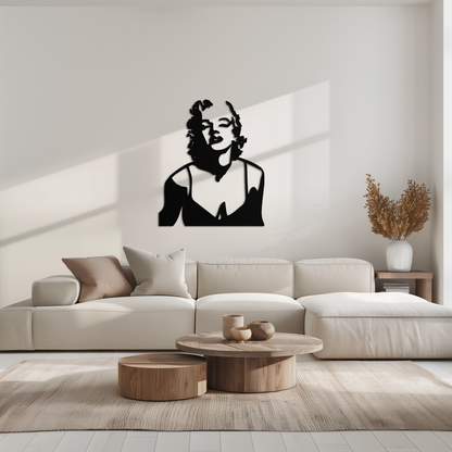 Glamorous Marilyn Monroe Metal Wall Art – Iconic Pop Art Steel Decor - KAF153 - Tampa Home & Garden Store