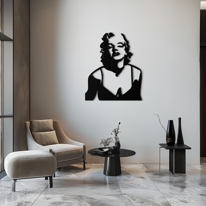 Glamorous Marilyn Monroe Metal Wall Art – Iconic Pop Art Steel Decor - KAF153 - Tampa Home & Garden Store