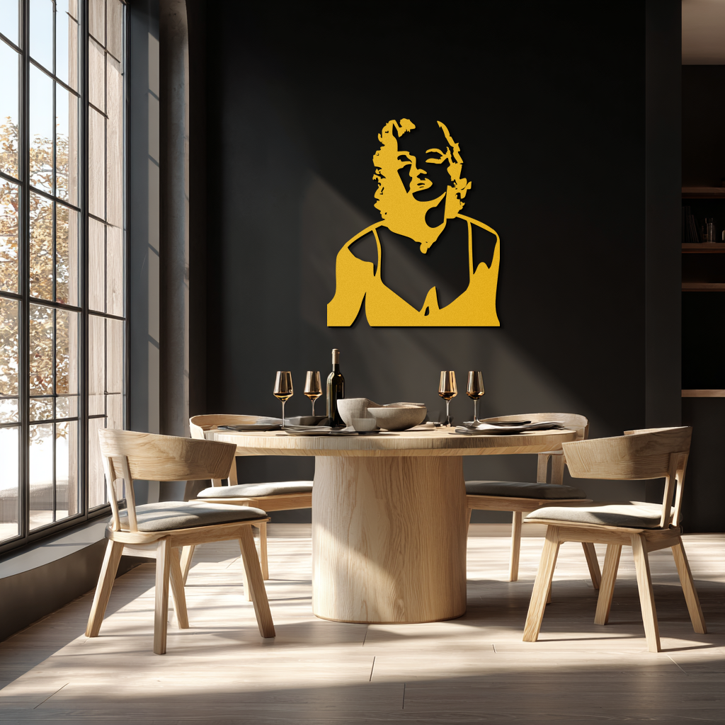 Glamorous Marilyn Monroe Metal Wall Art – Iconic Pop Art Steel Decor - KAF153 - Tampa Home & Garden Store