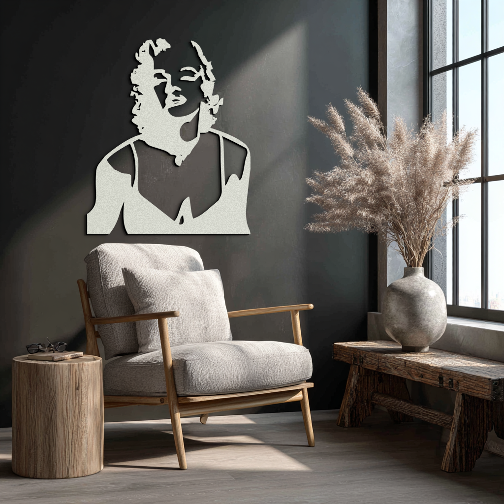 Glamorous Marilyn Monroe Metal Wall Art – Iconic Pop Art Steel Decor - KAF153 - Tampa Home & Garden Store
