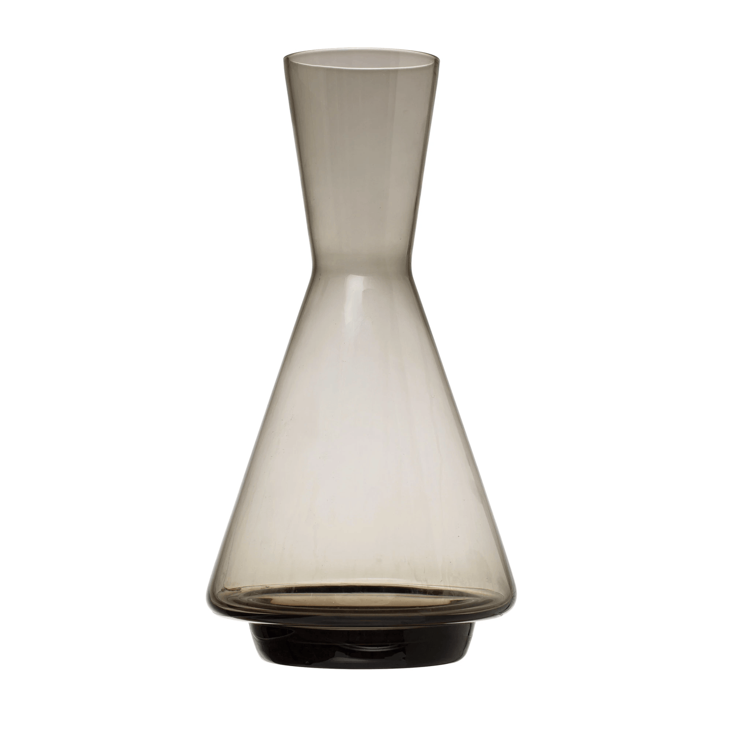 Glass Decanter, Smoke Color - Tampa Home & Garden Store