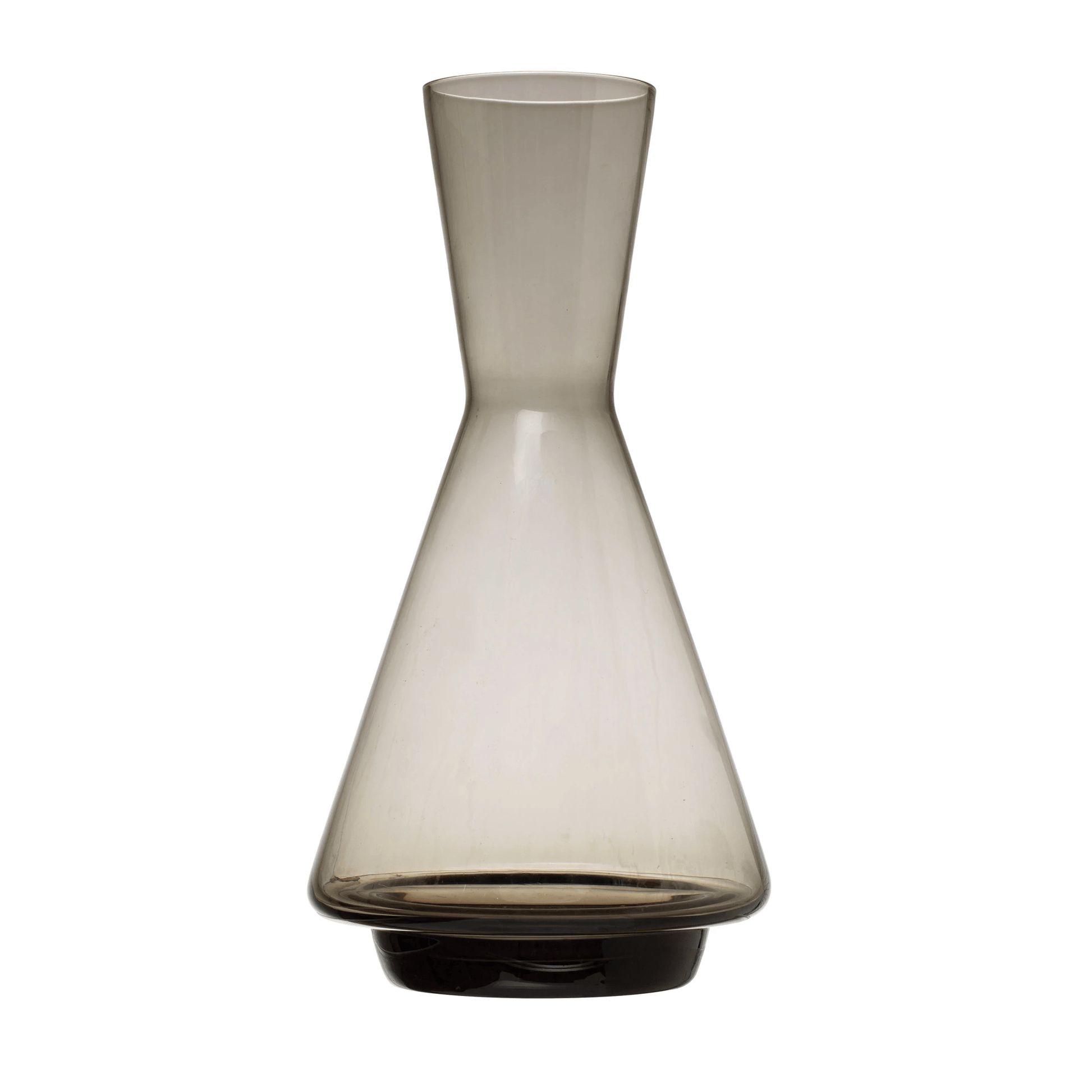 Glass Decanter, Smoke Color - Tampa Home & Garden Store