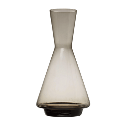 Glass Decanter, Smoke Color - Tampa Home & Garden Store