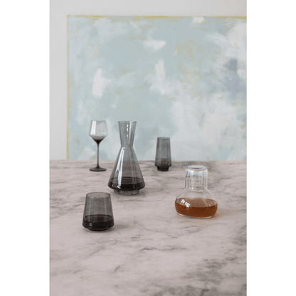 Glass Decanter, Smoke Color - Tampa Home & Garden Store