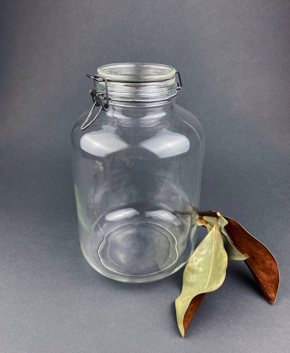 Glass Jar. Large Hermetic Jar by Ermettico FV Control. Glass Storage Jar Made in Italy. - Tampa Home & Garden Store