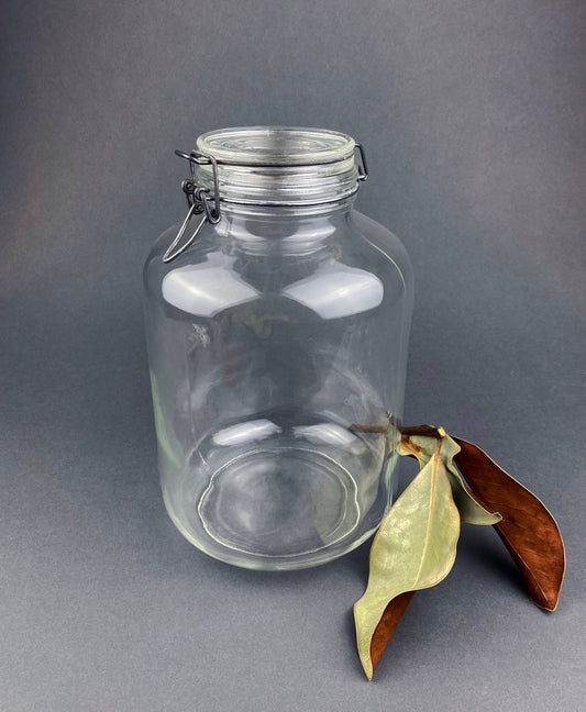Glass Jar. Large Hermetic Jar by Ermettico FV Control. Glass Storage Jar Made in Italy. - Tampa Home & Garden Store