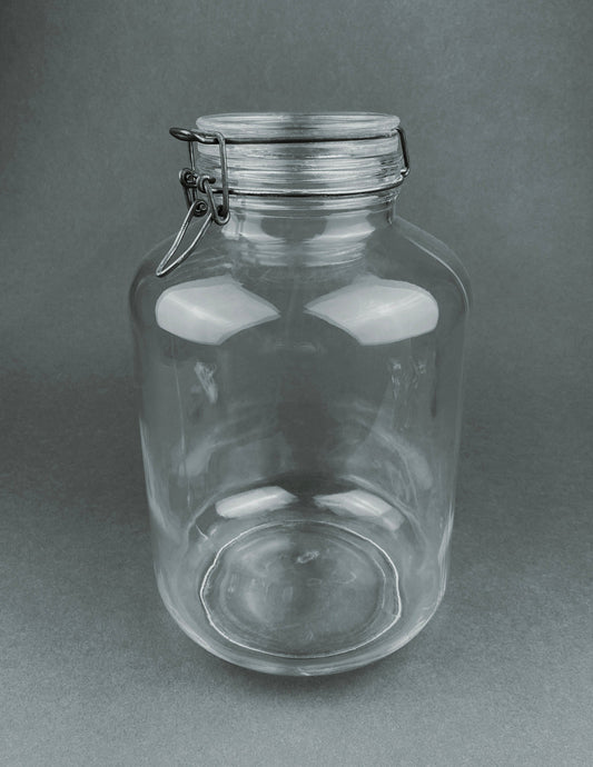 Glass Jar. Large Hermetic Jar by Ermettico FV Control. Glass Storage Jar Made in Italy. - Tampa Home & Garden Store
