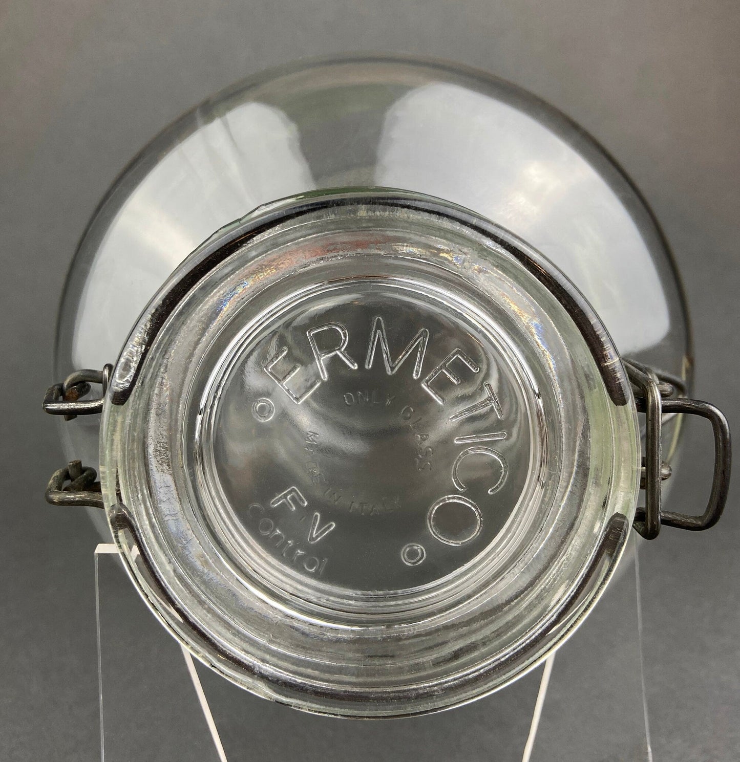 Glass Jar. Large Hermetic Jar by Ermettico FV Control. Glass Storage Jar Made in Italy. - Tampa Home & Garden Store