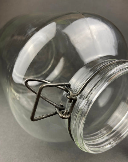 Glass Jar. Large Hermetic Jar by Ermettico FV Control. Glass Storage Jar Made in Italy. - Tampa Home & Garden Store