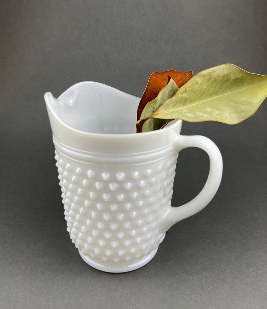 Glass Pitcher. Vintage Milk Large Hobnail Water or Juice Pitcher. Anchor Hocking Pitcher or Vase. Gift for Her. - Tampa Home & Garden Store