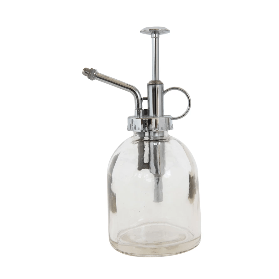 Glass Plant Mister with Silver Pump - Tampa Home & Garden Store
