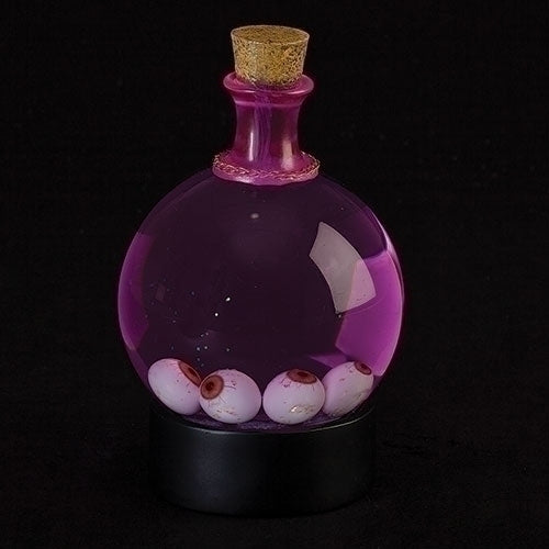 Glass Potion Glitterdome with Eyeballs - 6.5 Inches tall - Tampa Home & Garden Store