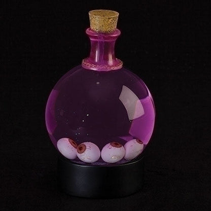 Glass Potion Glitterdome with Eyeballs - 6.5 Inches tall - Tampa Home & Garden Store