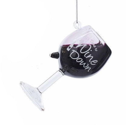 Glass Wine Glass Ornament - This Wine Is Making Me Awesome - Tampa Home & Garden Store