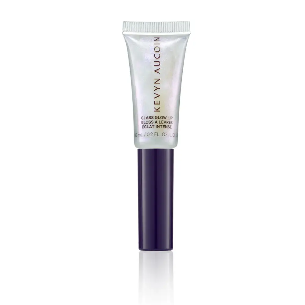 Kevyn Aucoin Glass Glow Lip gloss in an iridescent tube with a purple cap by Nava Beauty on Tampa Home & Garden Store