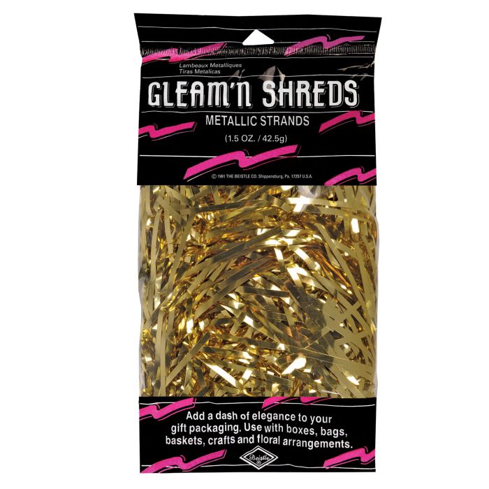 Gleam'n  Shreds Metallic Strands - Gold - Tampa Home & Garden Store