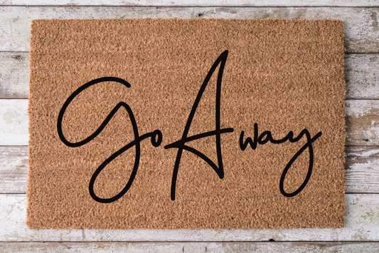 Go Away - Funny Door Mat - 30x18" Coir Door Mat - DECOE-CM-039 - Tampa Home & Garden Store