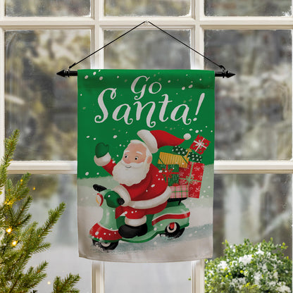 Go Santa Suede Garden Flag - Tampa Home & Garden Store