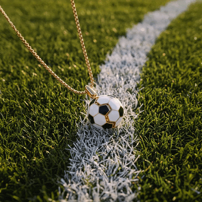 Soccer Ball Locket Necklace With Command the Game