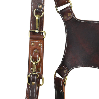 Goat Leather Dual Camera Harness - Tampa Home & Garden Store