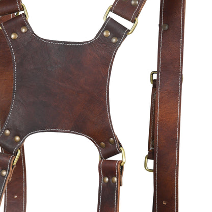 Goat Leather Dual Camera Harness - Tampa Home & Garden Store
