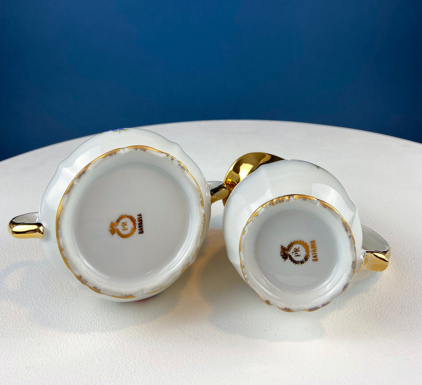 Gold Demitasse Tea Set: Prussian Hand-Painted Coffee/Tea Service for Two - Tampa Home & Garden Store
