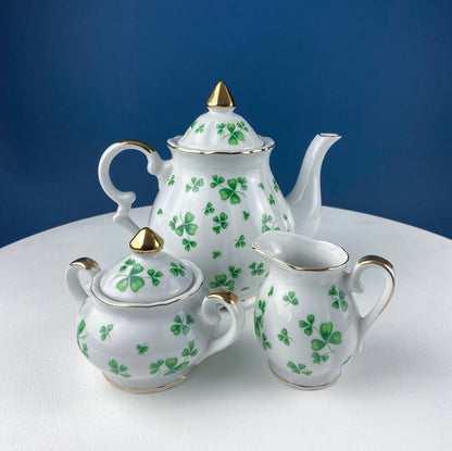 Gold Demitasse Tea Set: Prussian Hand-Painted Coffee/Tea Service for Two - Tampa Home & Garden Store