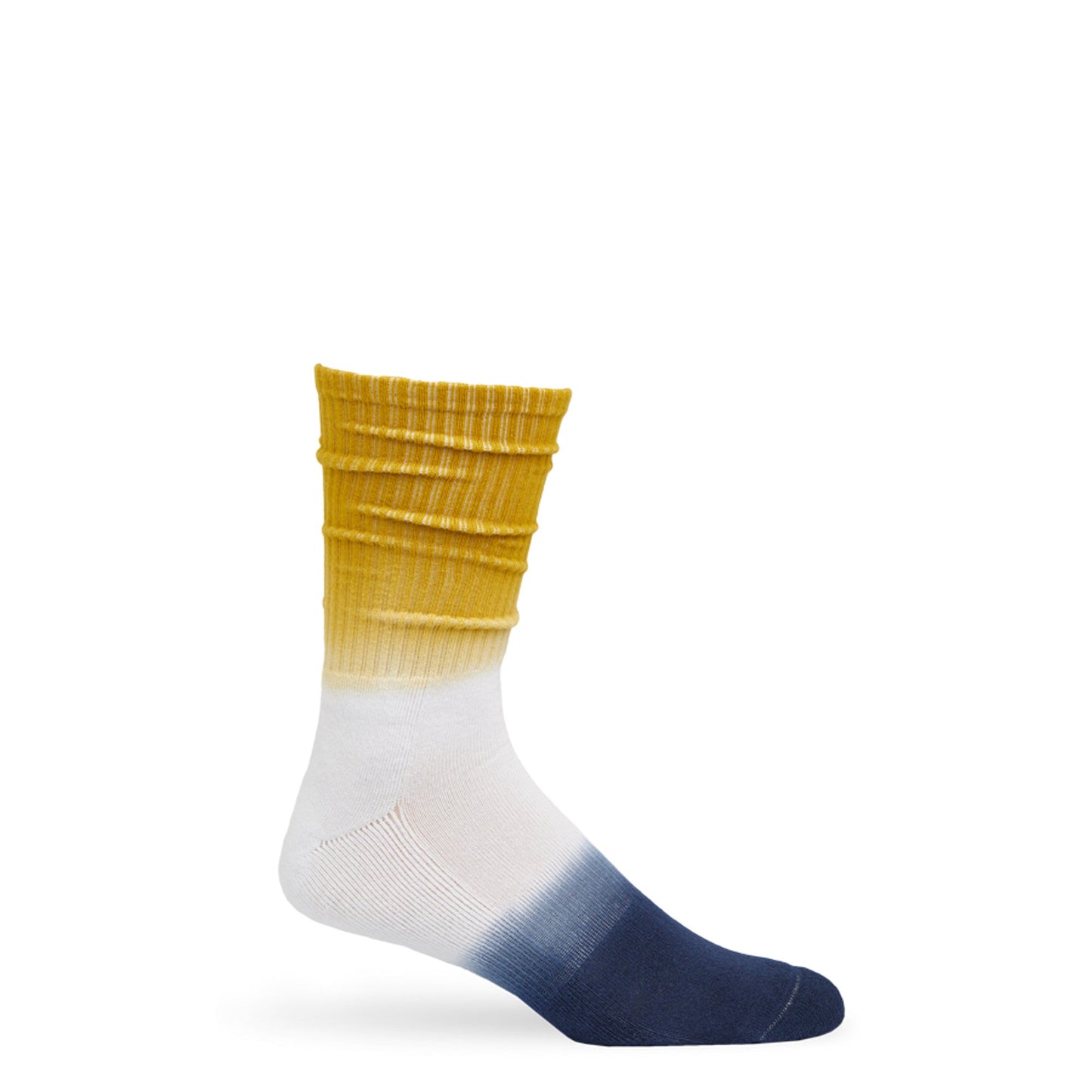 DeadSoxy Navy Gold Mixed Socks 8 Pack gradient yellow to white to navy with ribbed cuff on Tampa Home & Garden Store
