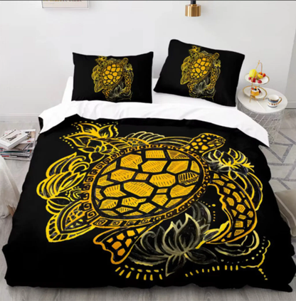 Gold Turtle Bedding Set - Tampa Home & Garden Store