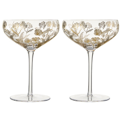 Trevi Champagne Coupe Cocktail Glass Pair Of Two