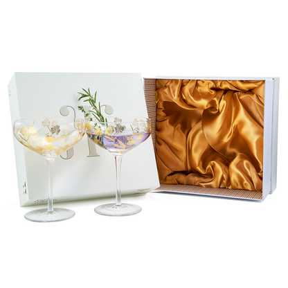 Trevi Champagne Coupe Cocktail Glass Pair Of Two
