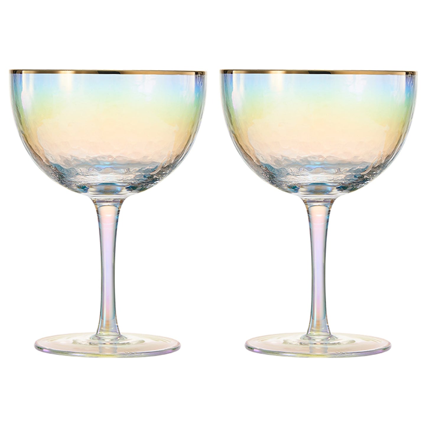 Dulce Champagne Coupe and Cocktail Glass Set