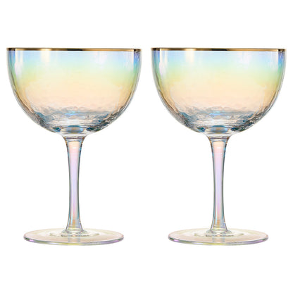 Dulce Champagne Coupe and Cocktail Glass Set