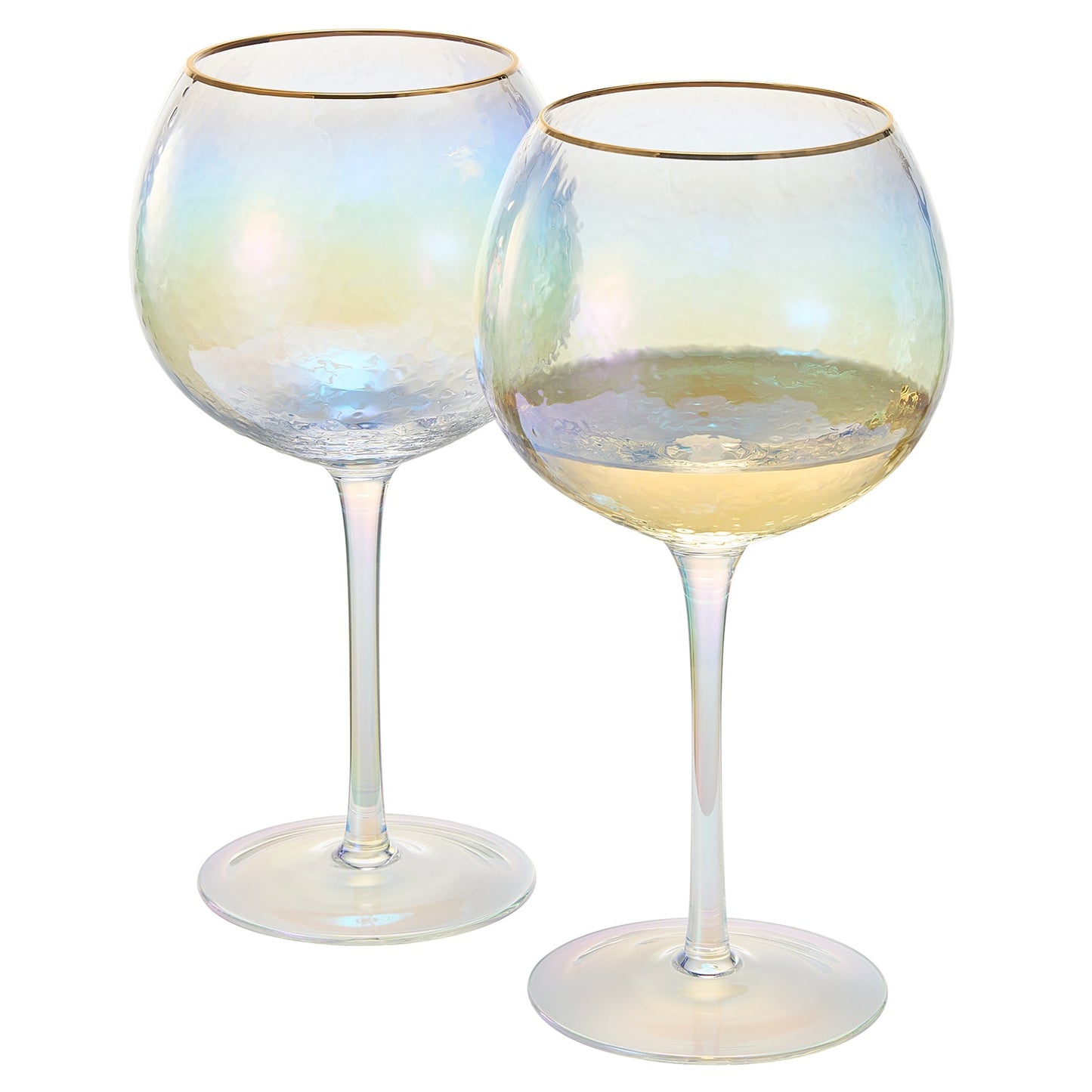Clear Dulce Stemmed Wine Glassware Set Of Two