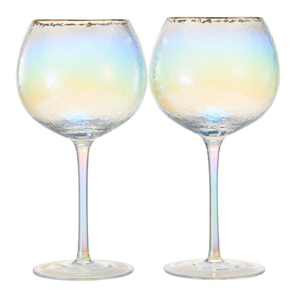 Clear Dulce Stemmed Wine Glassware Set Of Two