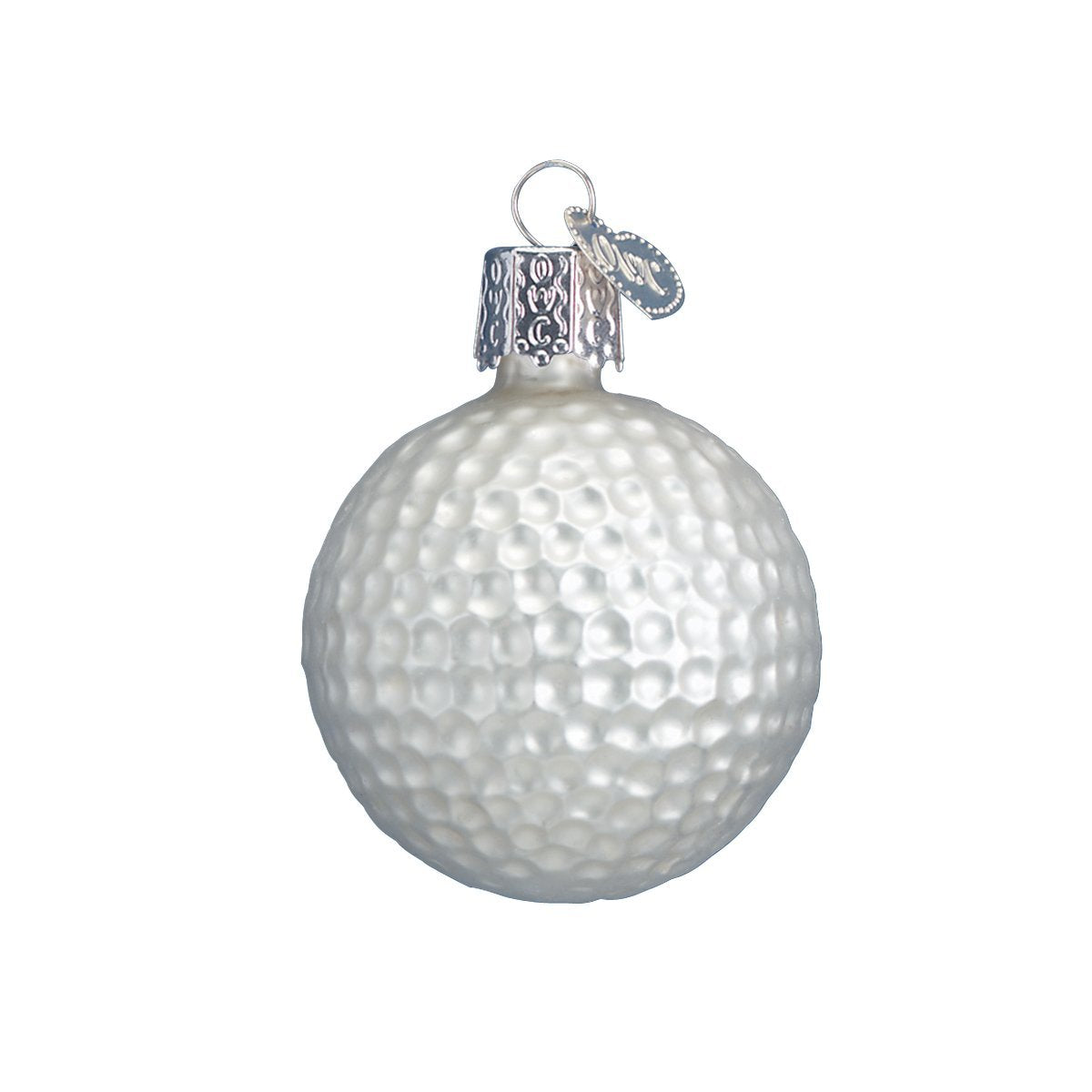 Golf Ball Glass Ornament - Tampa Home & Garden Store