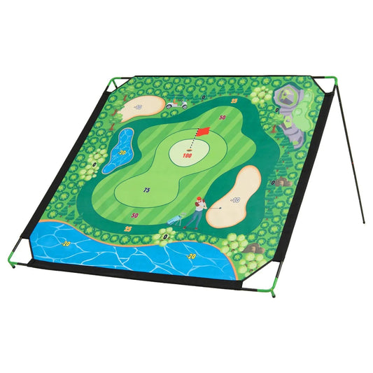 Golf chipping practice net 71x71 inch with stand and course-themed print DirectDeals on Tampa Home & Garden Store