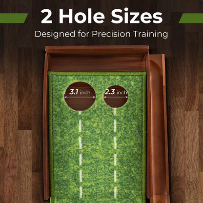 Golf Putting Mat with Auto Ball Return - 10 ft