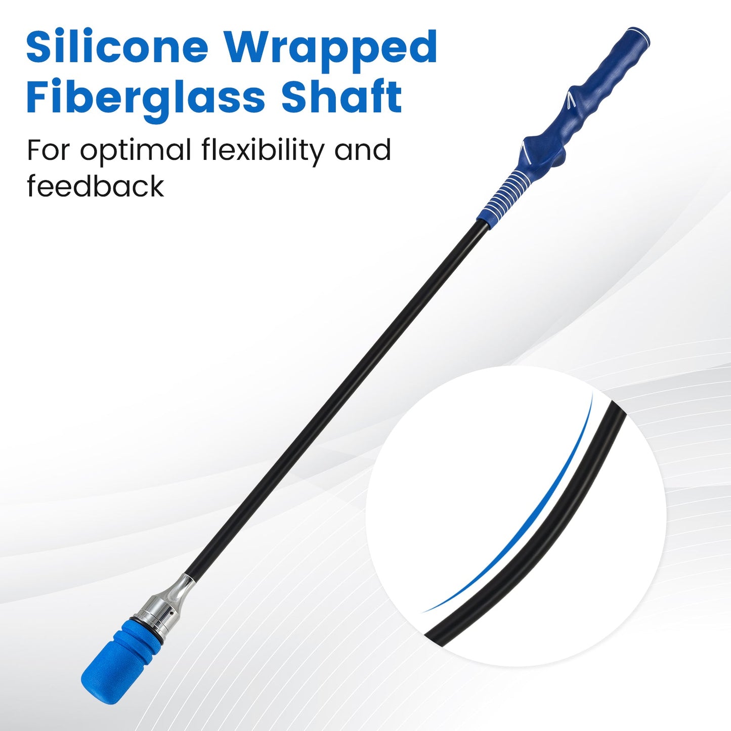 Golf Swing Trainer Click Stick Swing Training Aid for Speed Flexibility Balance