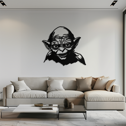 Gollum Metal Wall Art - Fantasy-Inspired Steel Silhouette for Movie Lovers - KAF467 - Tampa Home & Garden Store