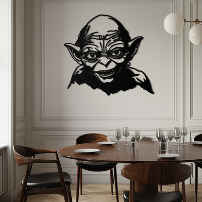 Gollum Metal Wall Art - Fantasy-Inspired Steel Silhouette for Movie Lovers - KAF467 - Tampa Home & Garden Store